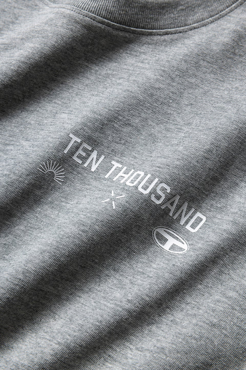 Core Tee showcase | variant:medium-heather-grey-graphic