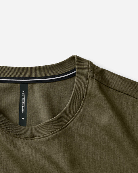 Core Tee showcase | variant:dark olive