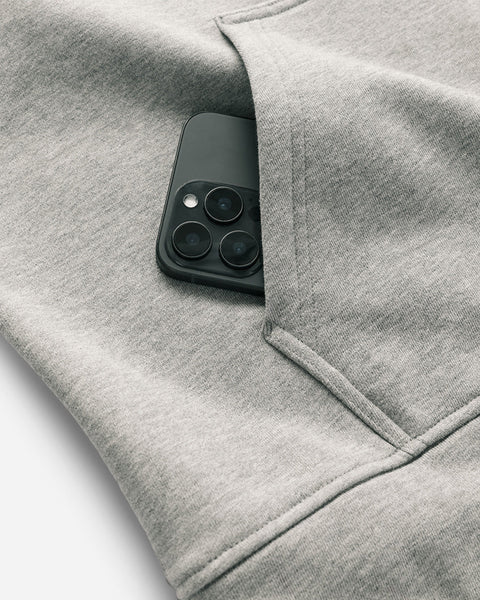 Heavyweight Core Hoodie showcase | variant:medium heather grey