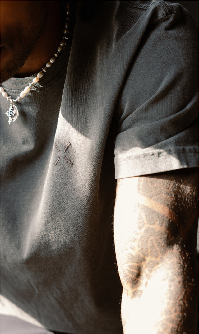 Garment-Dyed Logo Tee