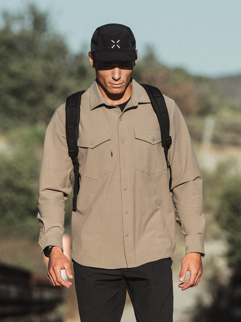 Field Overshirt showcase | variant:midnight