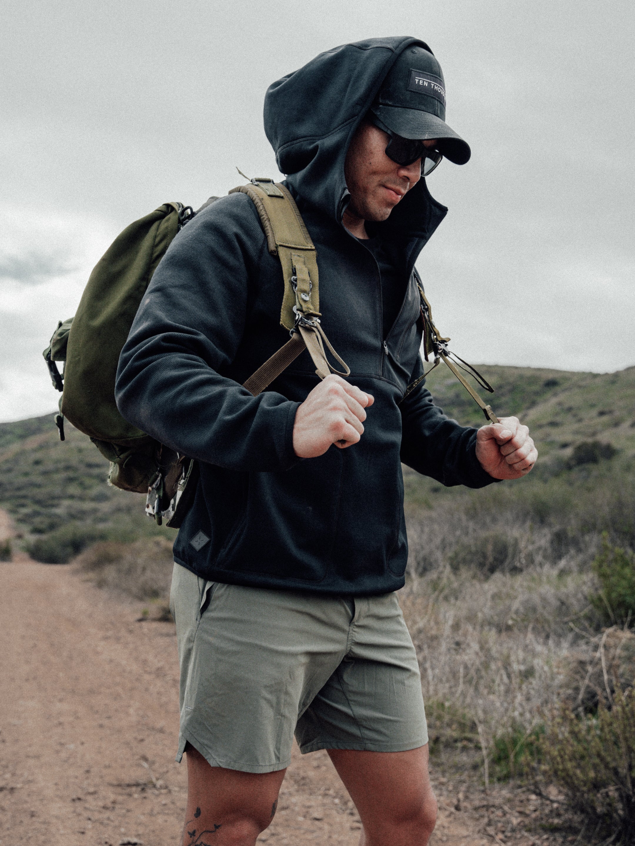 Men's Tactical Hoodie - Zip Hoodie - Ten Thousand