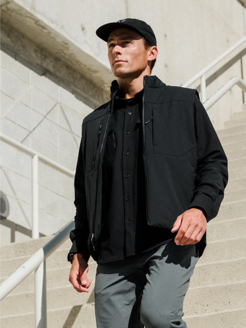 Insulated Tech Vest showcase | variant:black
