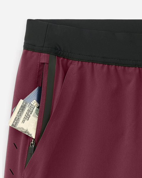 Interval Short showcase | variant:maroon
