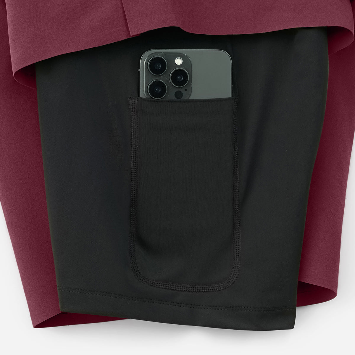 Interval Short (Liner) - Maroon/yes