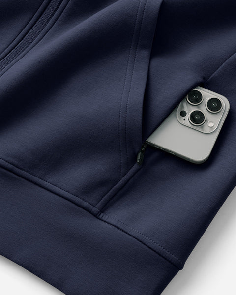 Midweight Tech Hoodie showcase | variant:navy