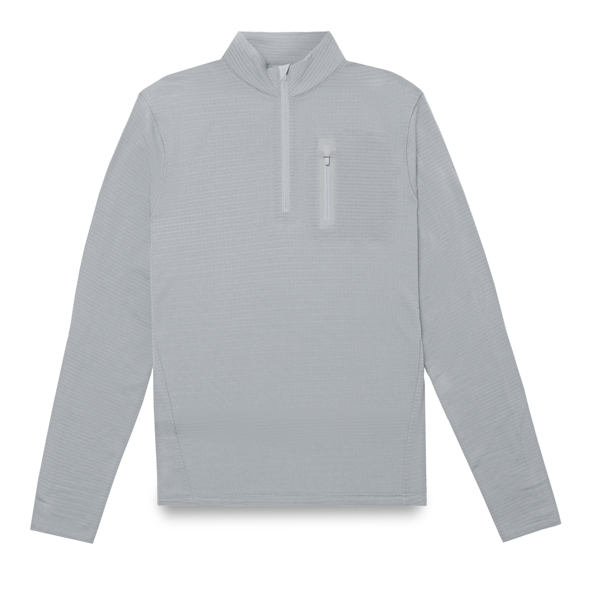 Over Zip - Light Grey/Mock Neck
