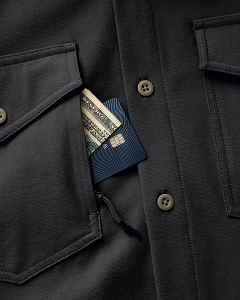 Field Overshirt showcase | variant:black
