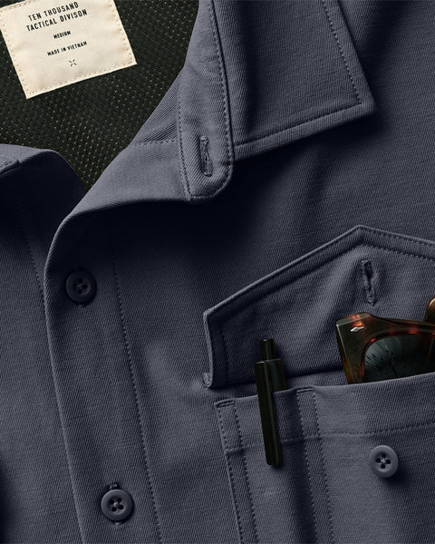 Field Overshirt showcase | variant:midnight