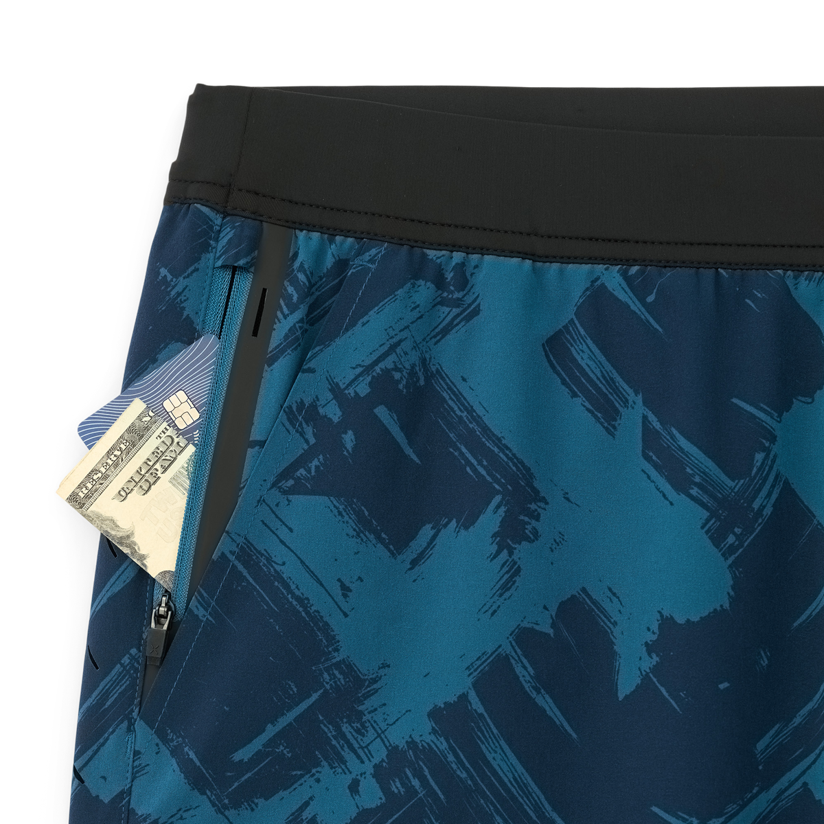 Interval Short (Liner) - Blue Brush Camo