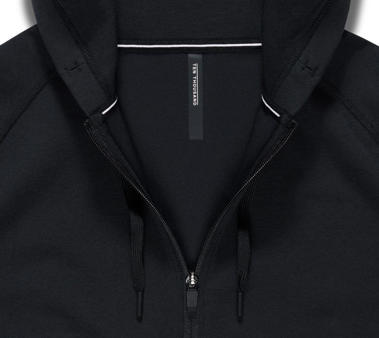 Tech Full Zip Hoodie High Performance Midweight Outerwear Ten Thousand
