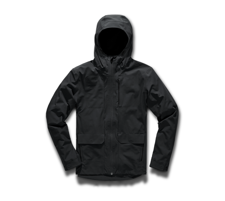 Black Midweight Tech Jacket