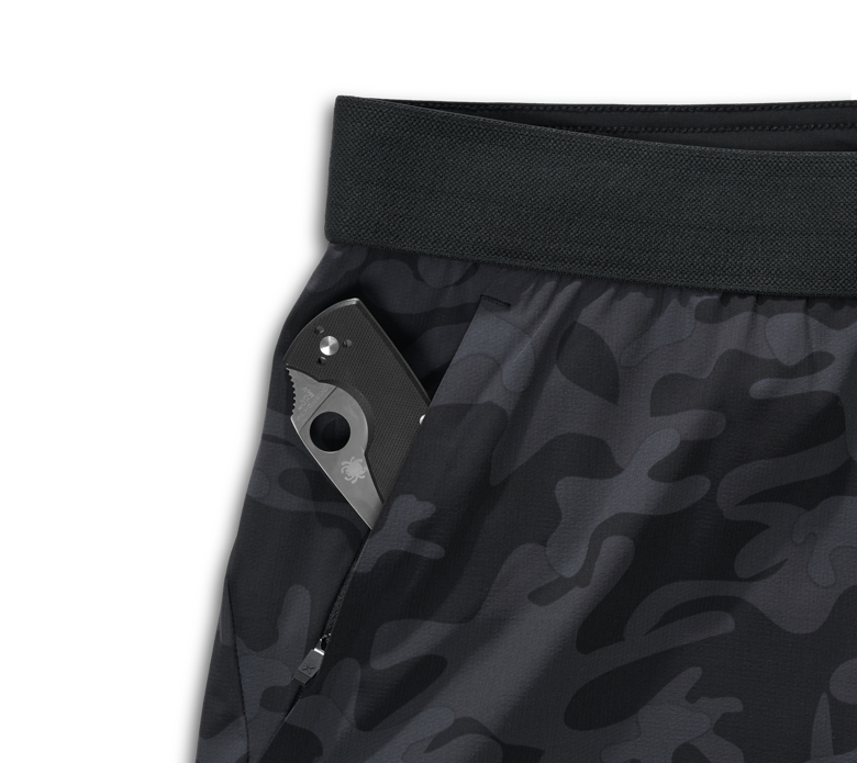 Tactical Short (Liner) - Tactical Short - Black Camo / Liner