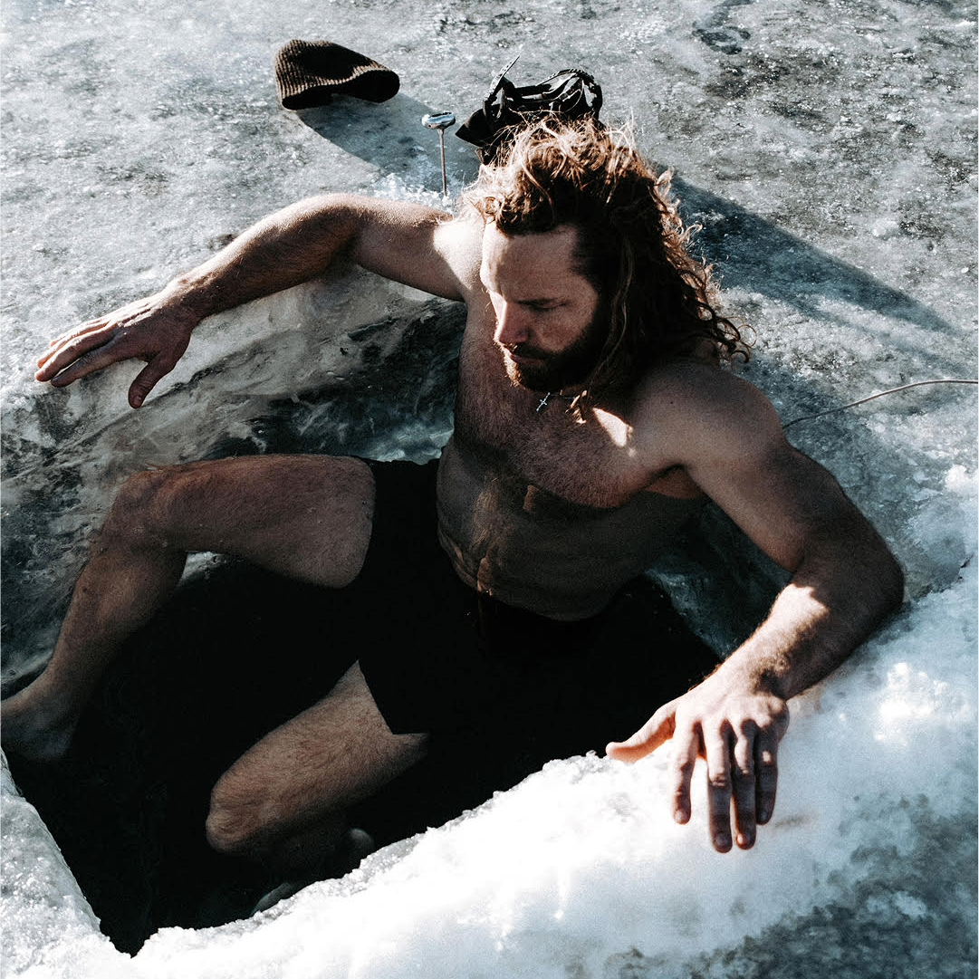 Athlete Cold Plunging